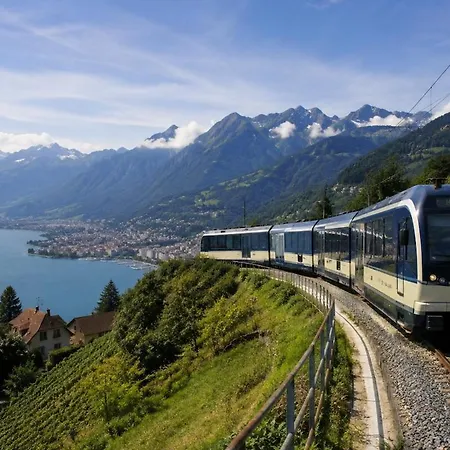 Perched Above Montreux, With Breathtaking Views Of Geneva And The Alps